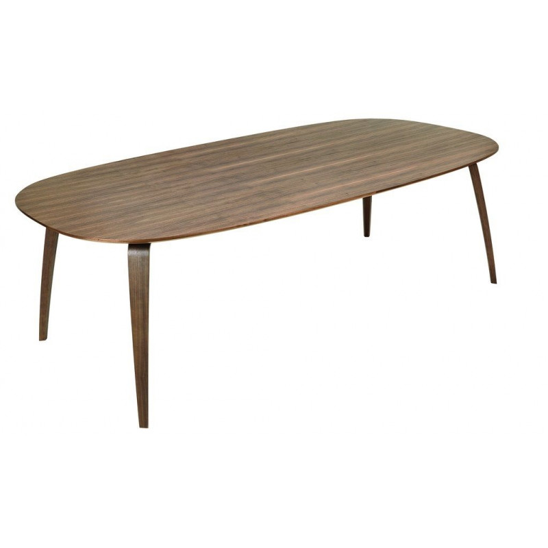 gubi dining table ellipse black decovry com