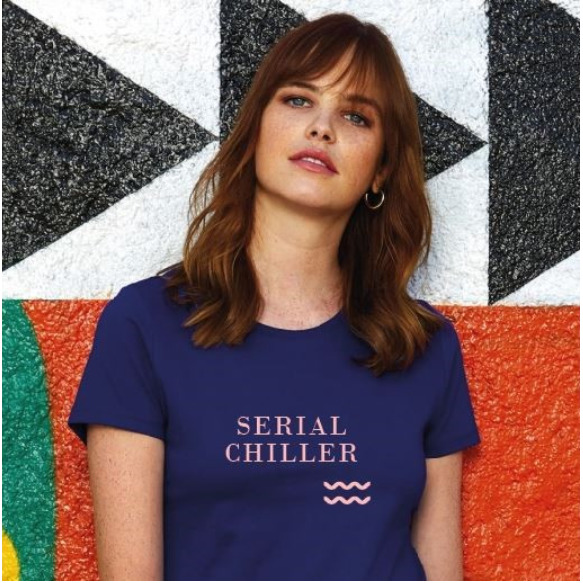 Qwoot T-shirt Serial Chiller | Blue 