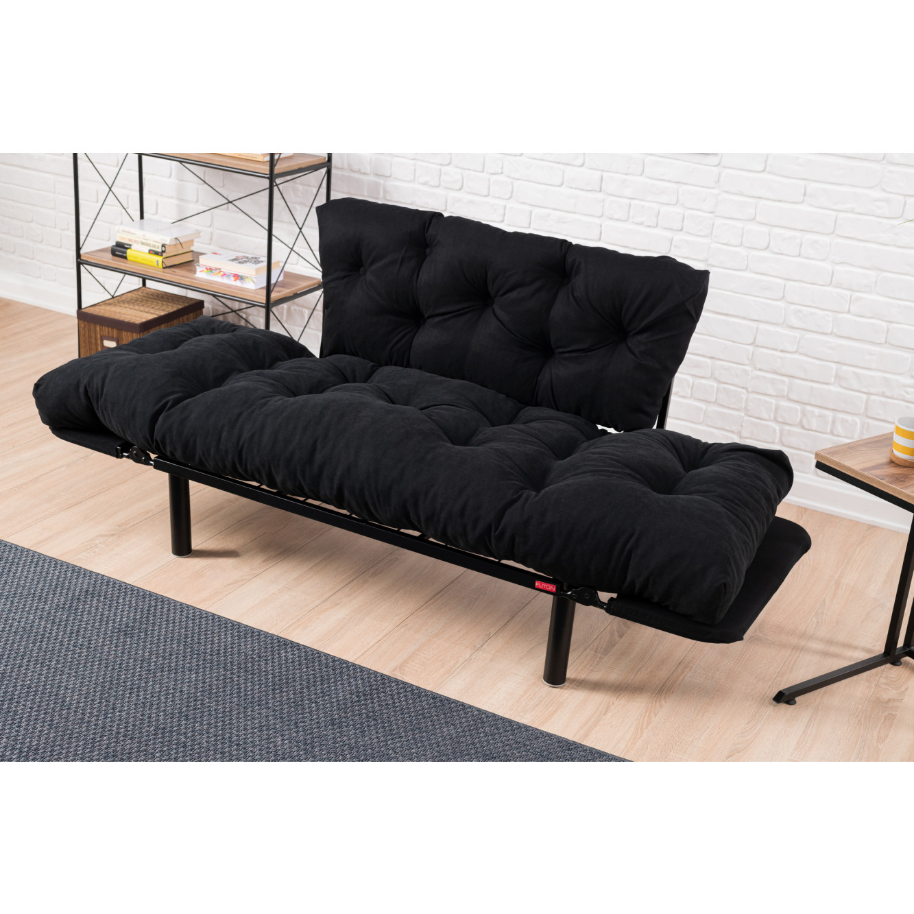 2 seater sofa bed nitta black decovry com