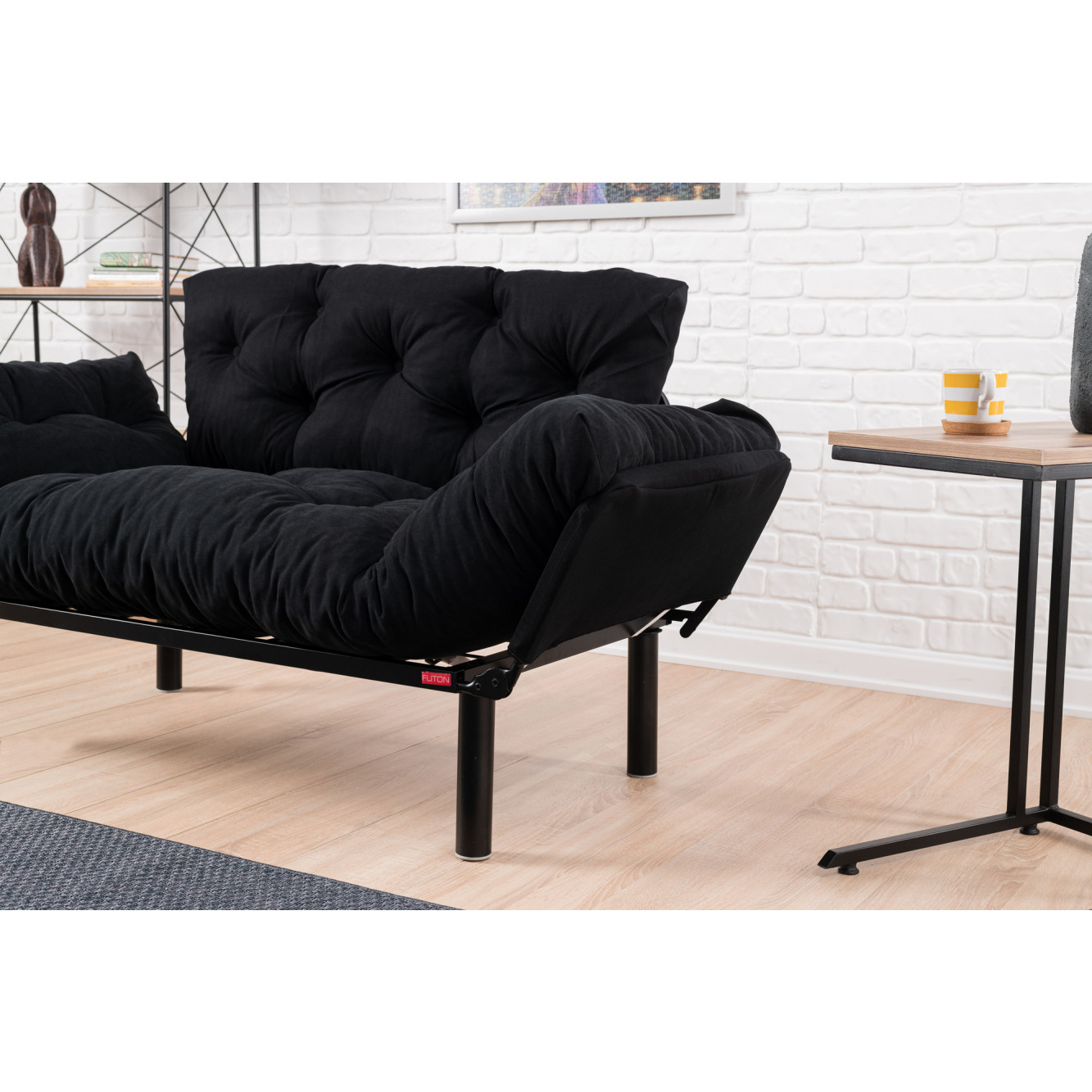 2 seater sofa bed nitta black decovry com