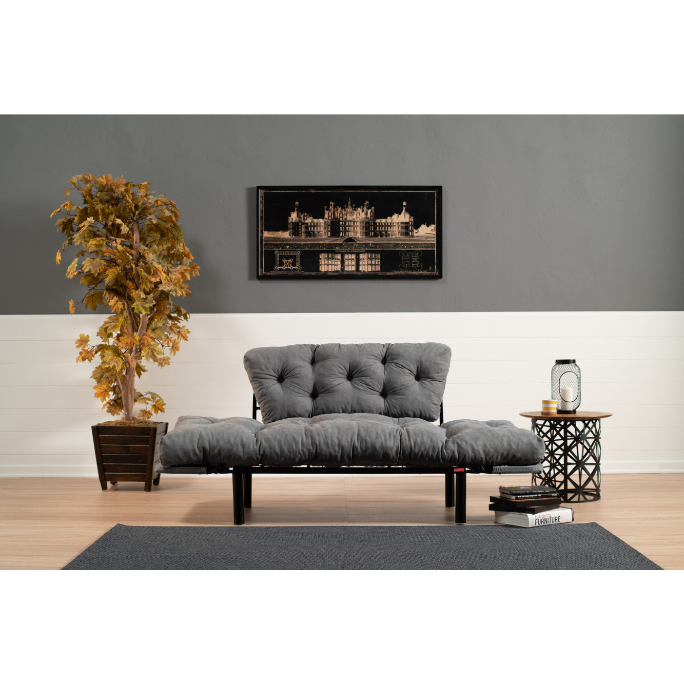 2 seater sofa bed nitta grey decovry com
