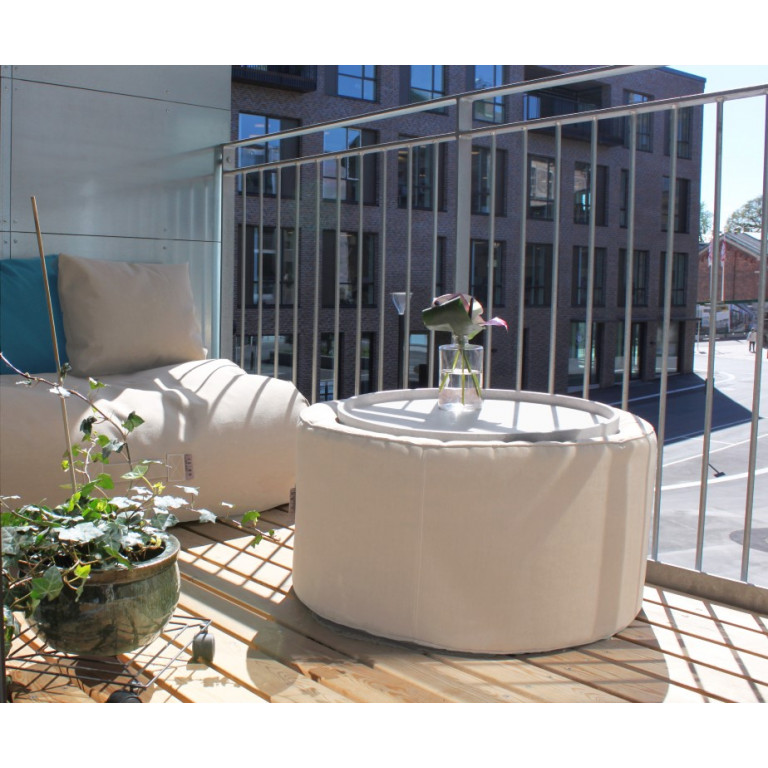 outdoor lounge set cozy balcony beige decovry com