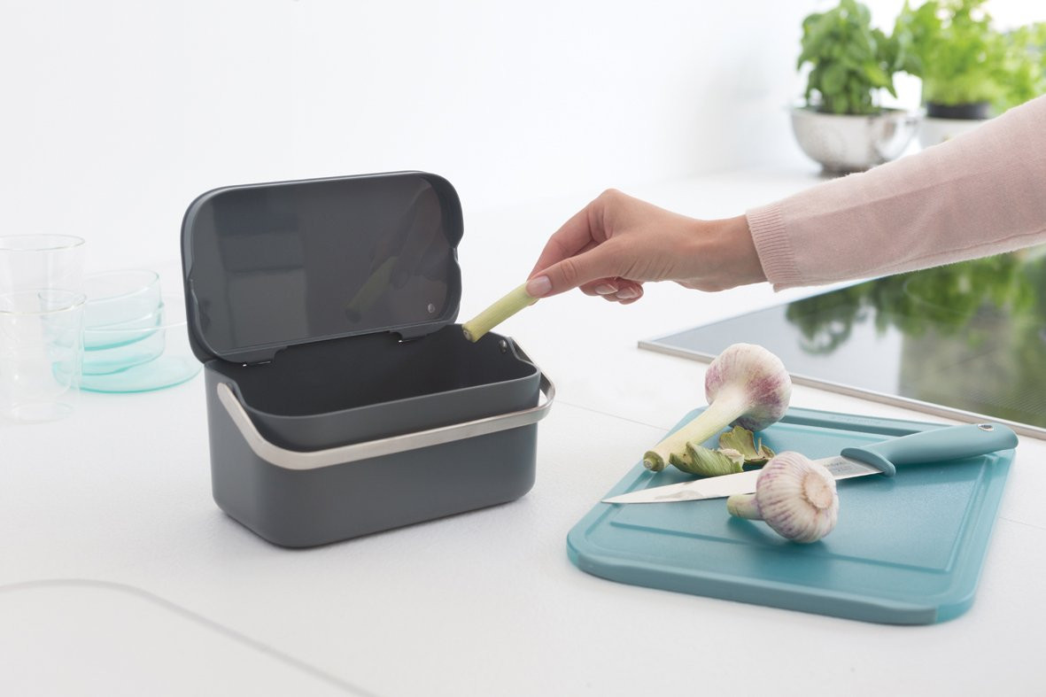 Brabantia Food Waste Caddy Dark Grey DECOVRY
