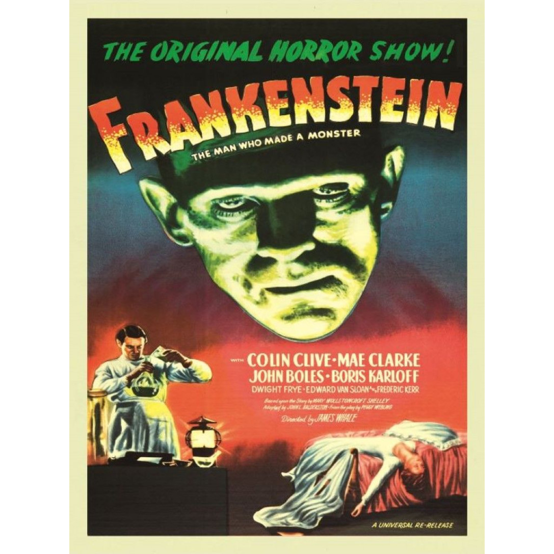 Blue Shaker Poster Frankenstein 40 X 60 Cm Decovry