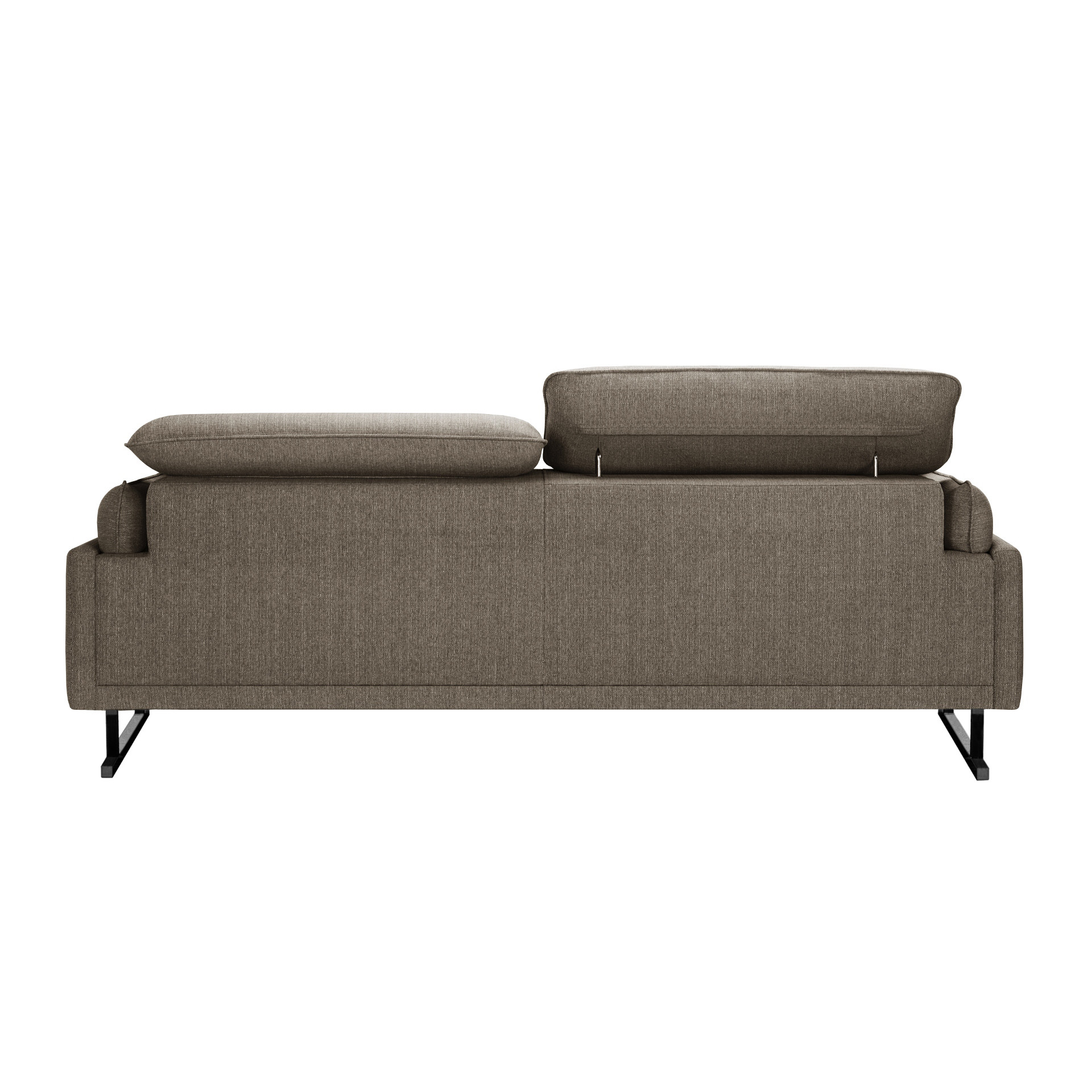 L Officiel 3 Seater Sofa Gigi Brown Black Feet Decovry Seater Sofa Gigi Brown Black Feet, How Long Is A 3 Seater Sofa In Feet