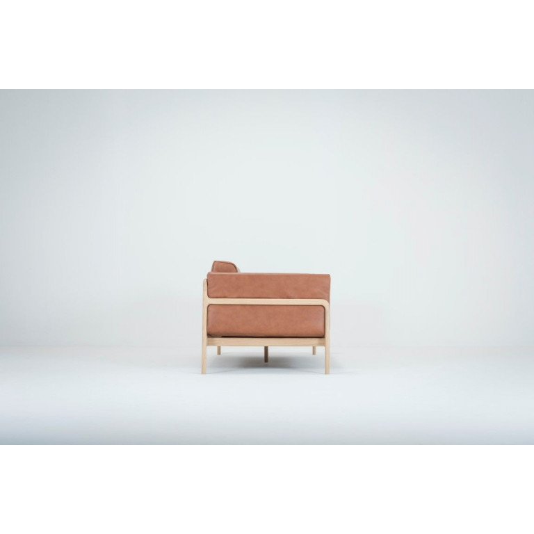 Gazzda Leather 2 Seater Sofa Fawn Brown Decovry Gazzda Leather 2 Seater Sofa Fawn, Fawn Leather Sofa