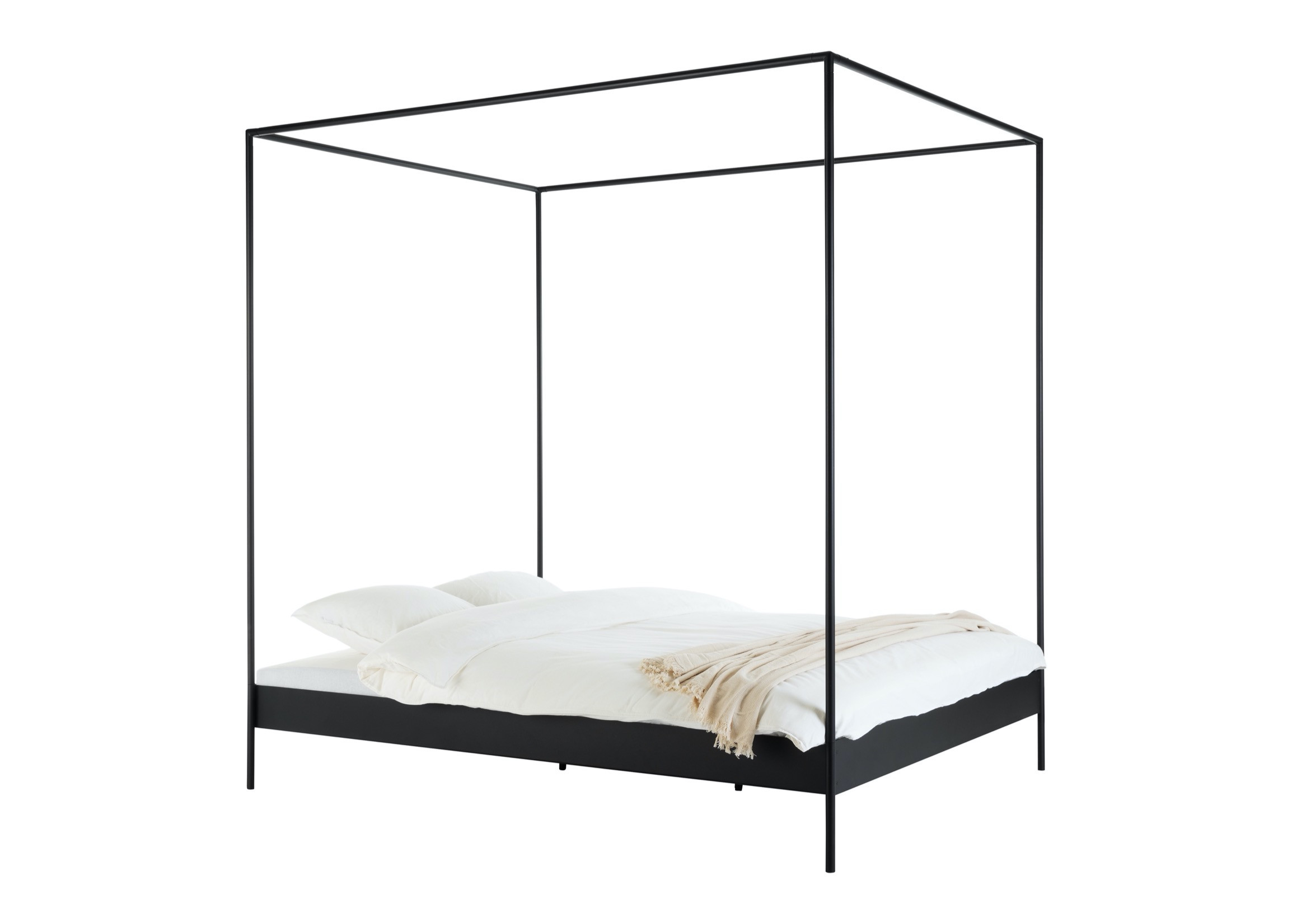 bed eton met 2 nachttafels tu 140 x 200 cm zwart eik decovry com