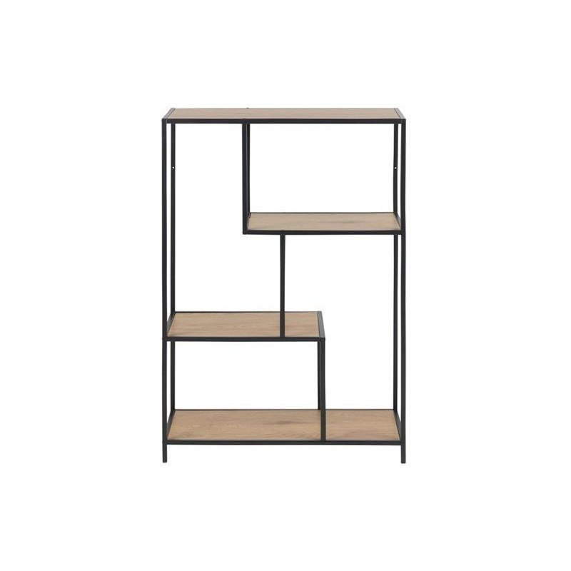 Bücherregal Stanley | Eiche / Schwarz - Decovry.com